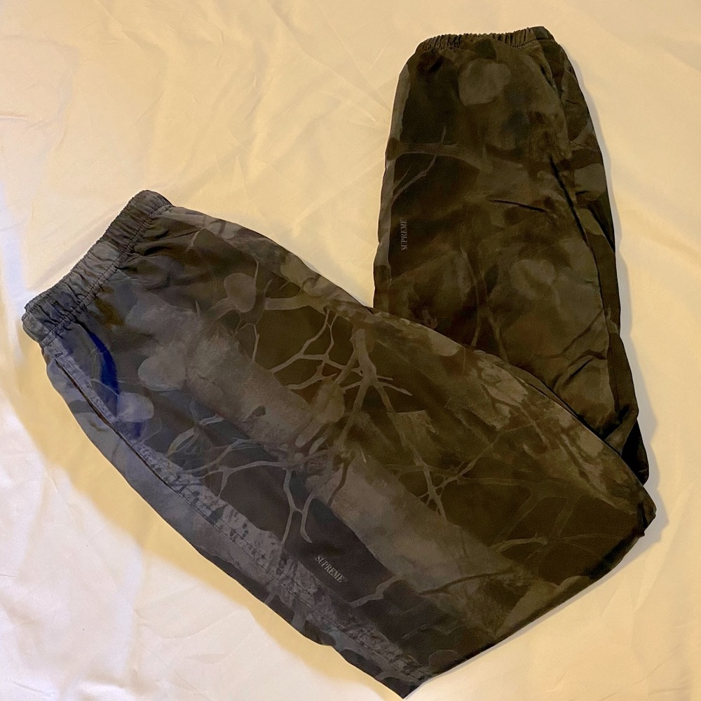 supreme Marble nylon track pants